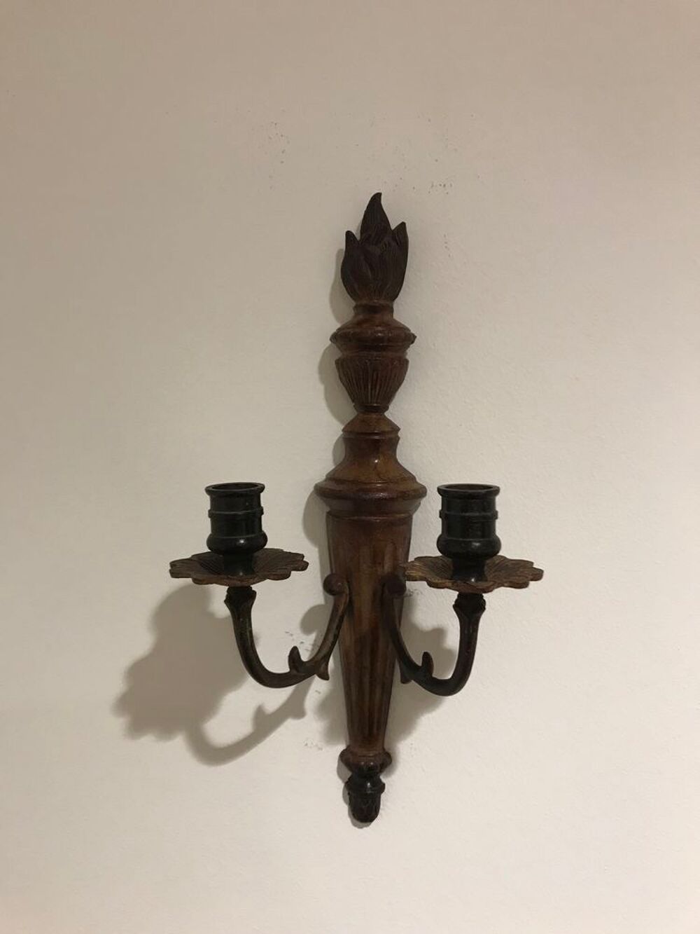 Paire de Bougeoirs en fer Décoration