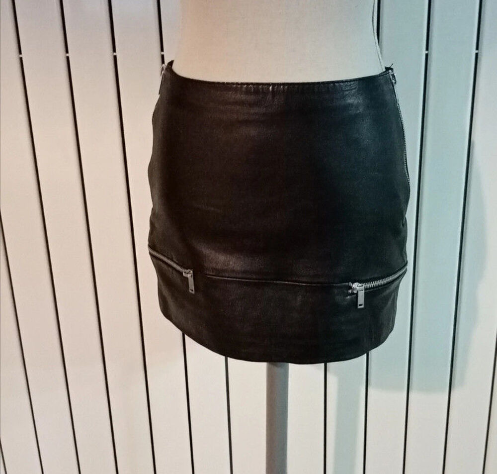 JUPE ZARA CUIR Vêtements