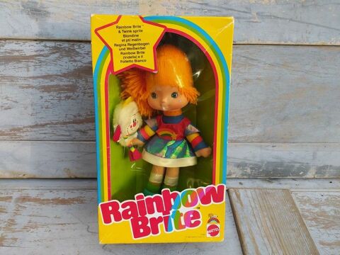 Jouet Vintage Poupe Rainbow Brite Blondine 1983 120 Loches (37)
