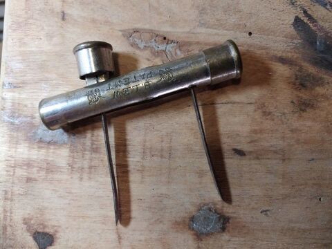 Tire Bouchon Bi-Lames Benjamin Lew - B Lew Patent Corkscrew 130 Loches (37)
