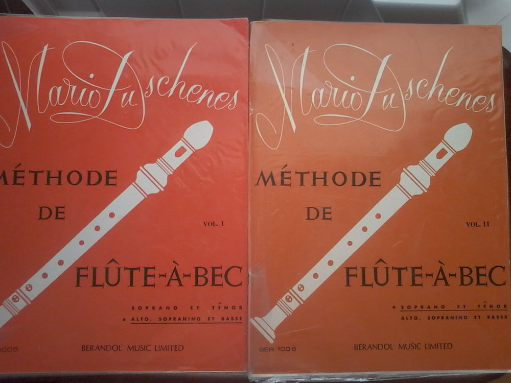 M&eacute;thodes pour fl&ucirc;te &agrave; bec et solf&egrave;ge Instruments de musique