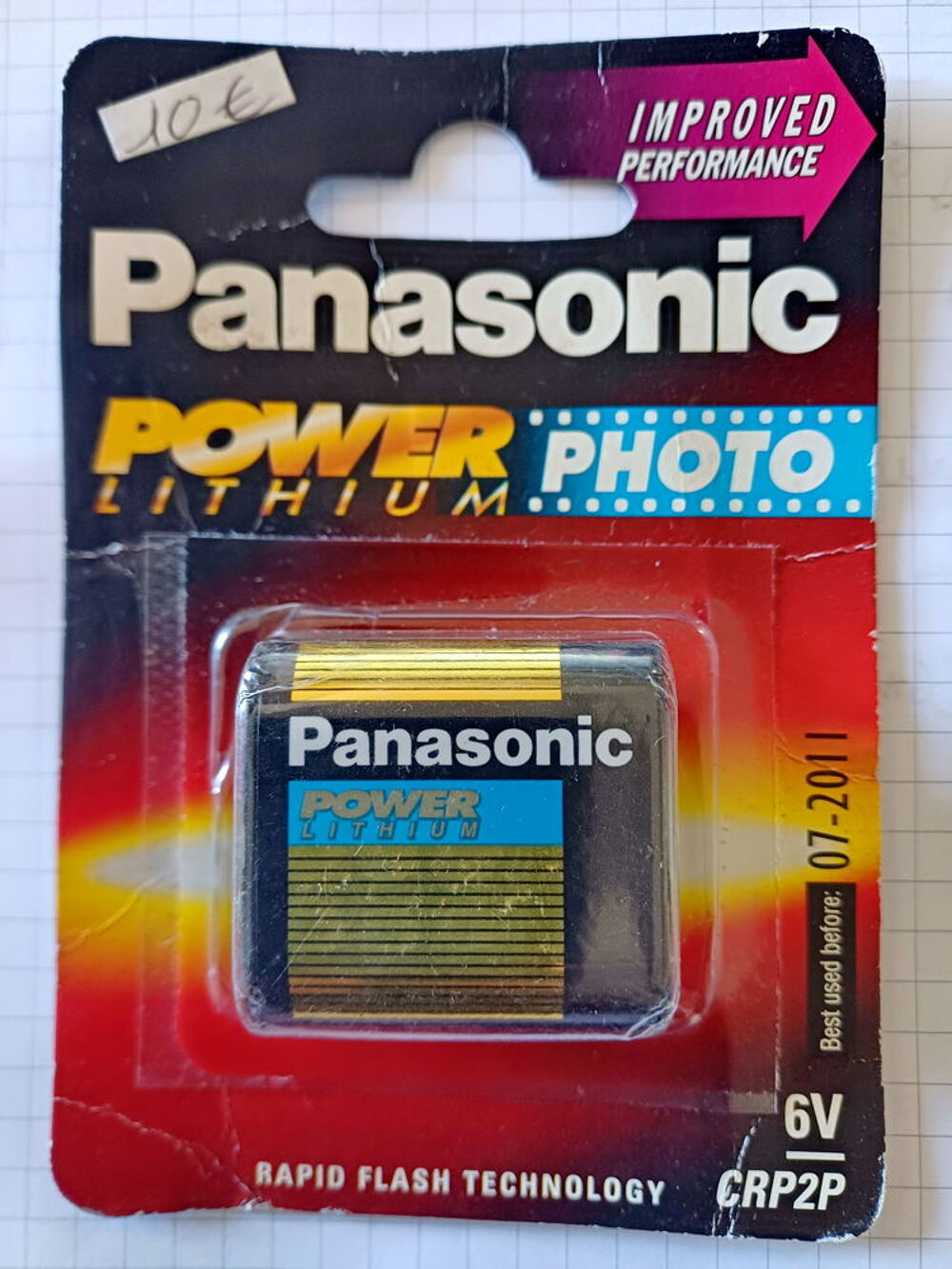 Pile CRP2P 6V PANASONIC POWER Lithium Photos/Video/TV