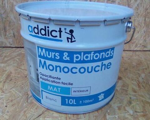 peinture blanc mat pro mono couche pot de 10 litre 40 Aubagne (13)