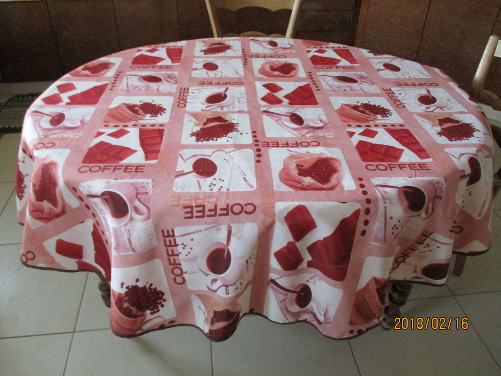 Nappe ronde CAFE diam 180 cm Décoration