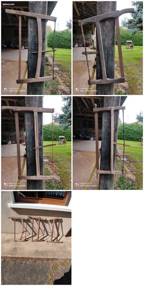 Scies en bois ancienne Q: 7 20 Soullans (85)