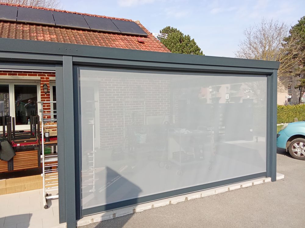 rideau ombrage pour pergola ou v&eacute;randa. Bricolage