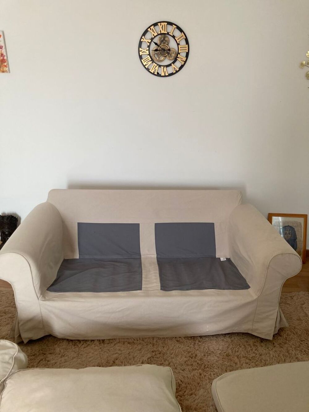 VENNDS CANAPE IKEA 2 PLACES BEIGE TRES BON ETAT Meubles