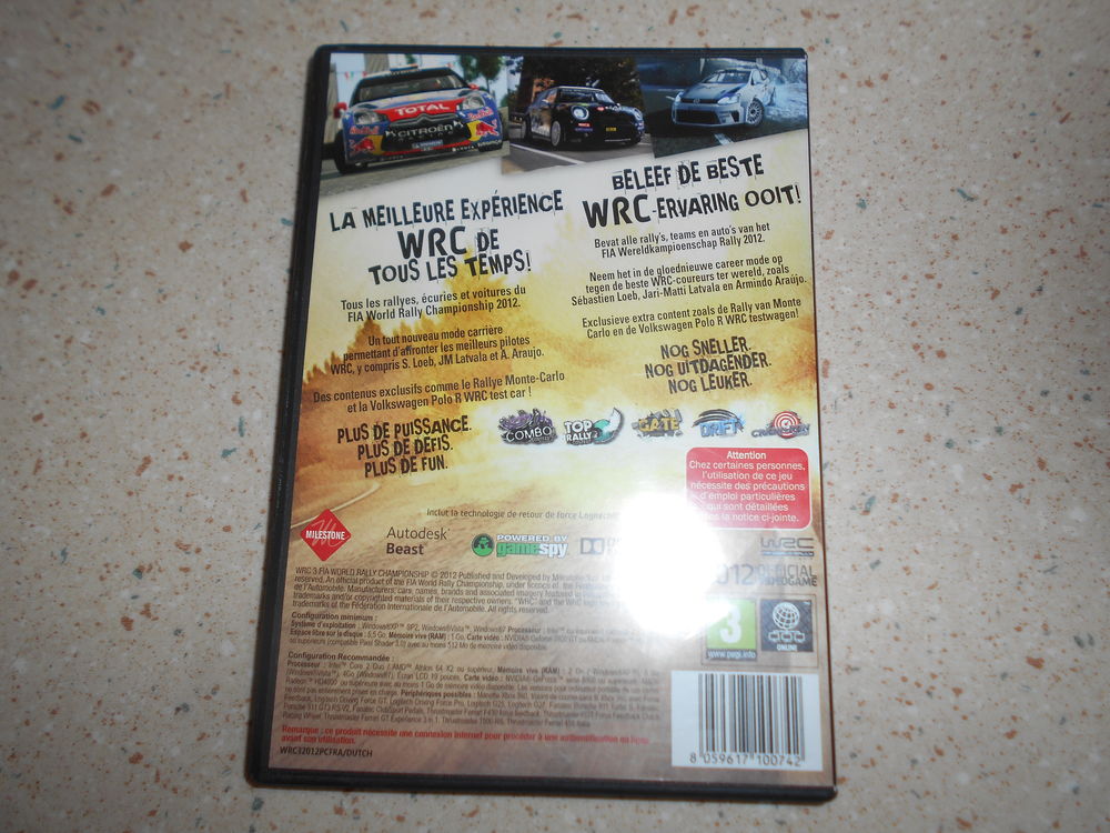 Jeu vid&eacute;o en DVD ROM WRC 3 Consoles et jeux vidéos