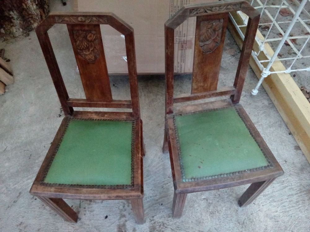 6 chaises en bois Meubles