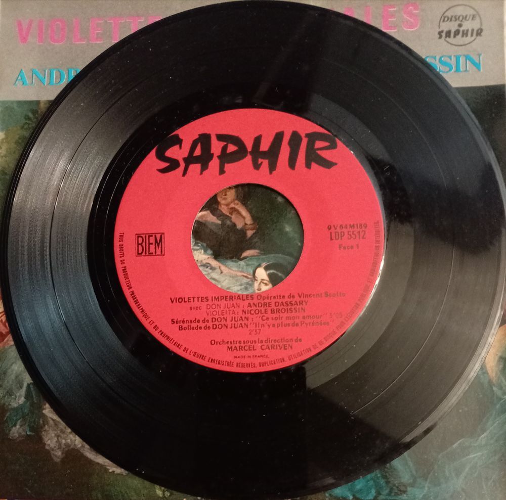 ANDRE DASSARY ET NICOLE BROISSIN / VIOLETTE IMPERIALE / OPER CD et vinyles