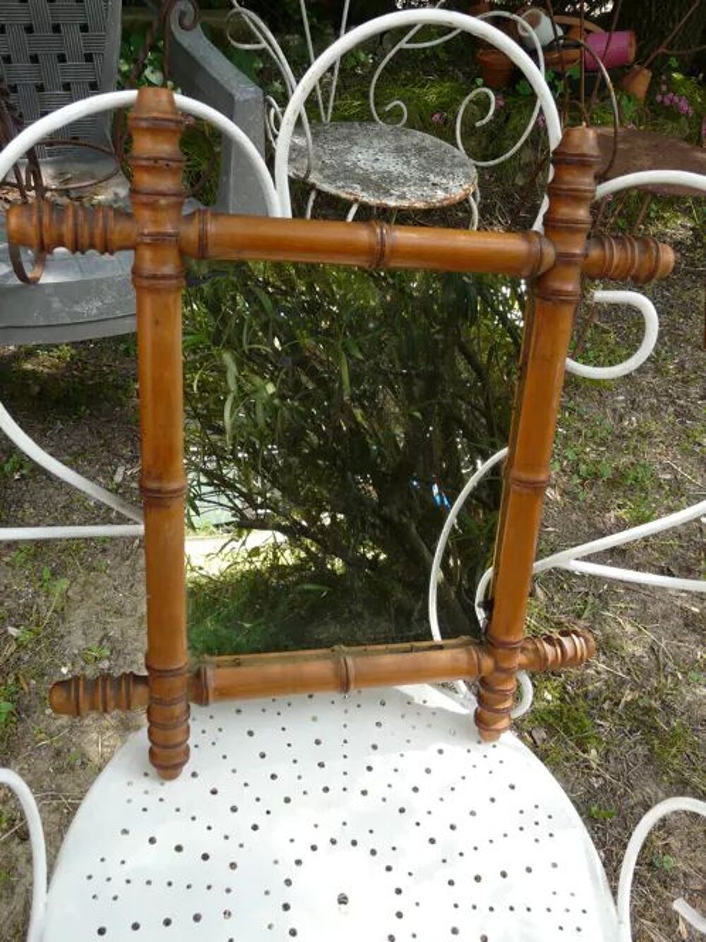 MIROIR BAMBOU , A VOIR SUR PLACE ,,, 10e Décoration