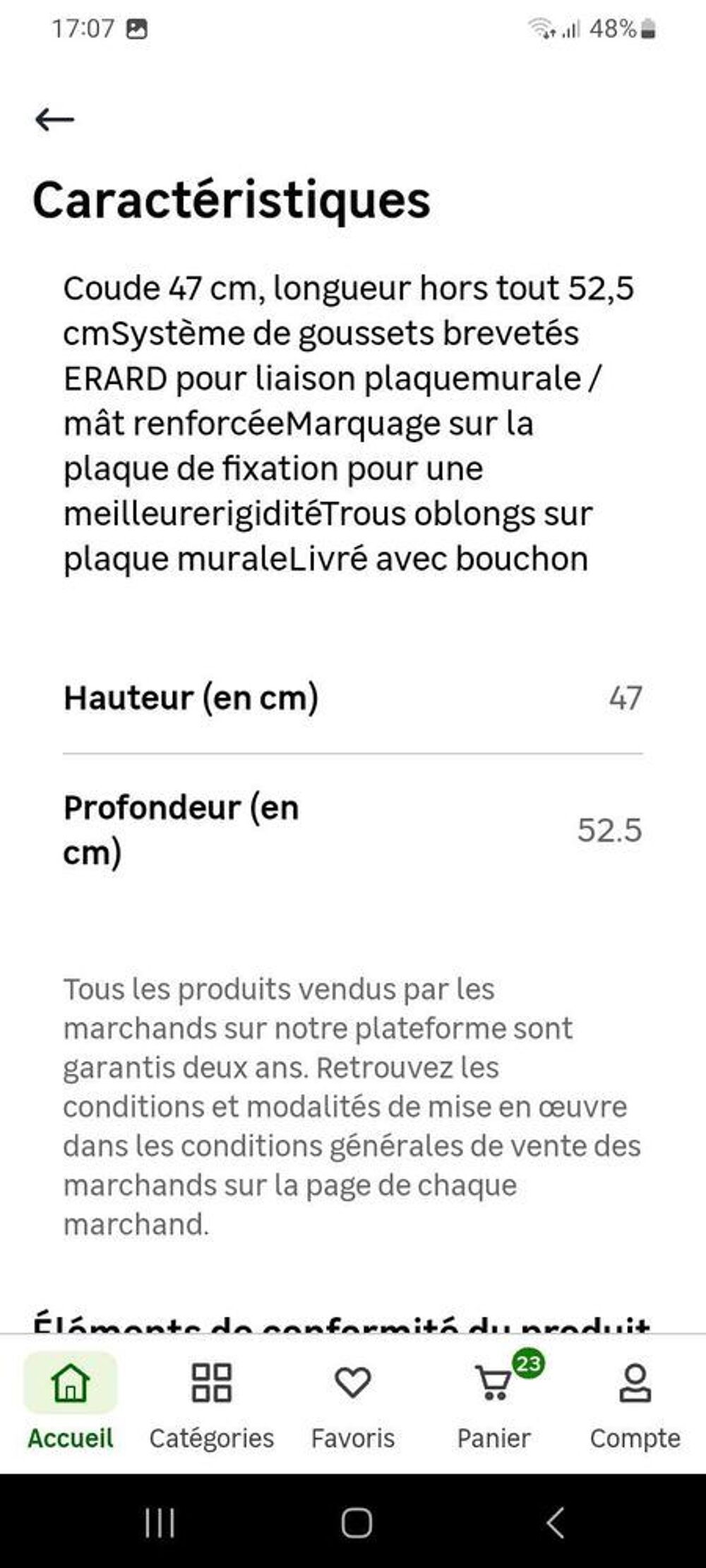 BRAS DE SUPPORT MURAL POUR ANTENNE Bricolage