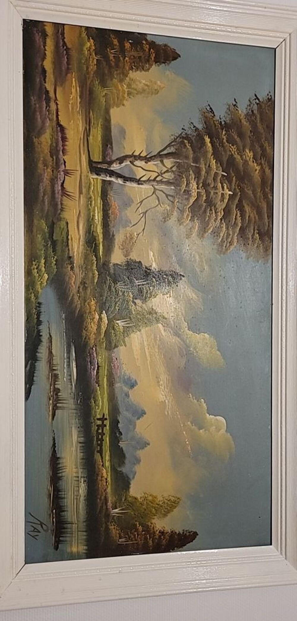 Peinture sign&eacute;e Ray avec le cadre Décoration