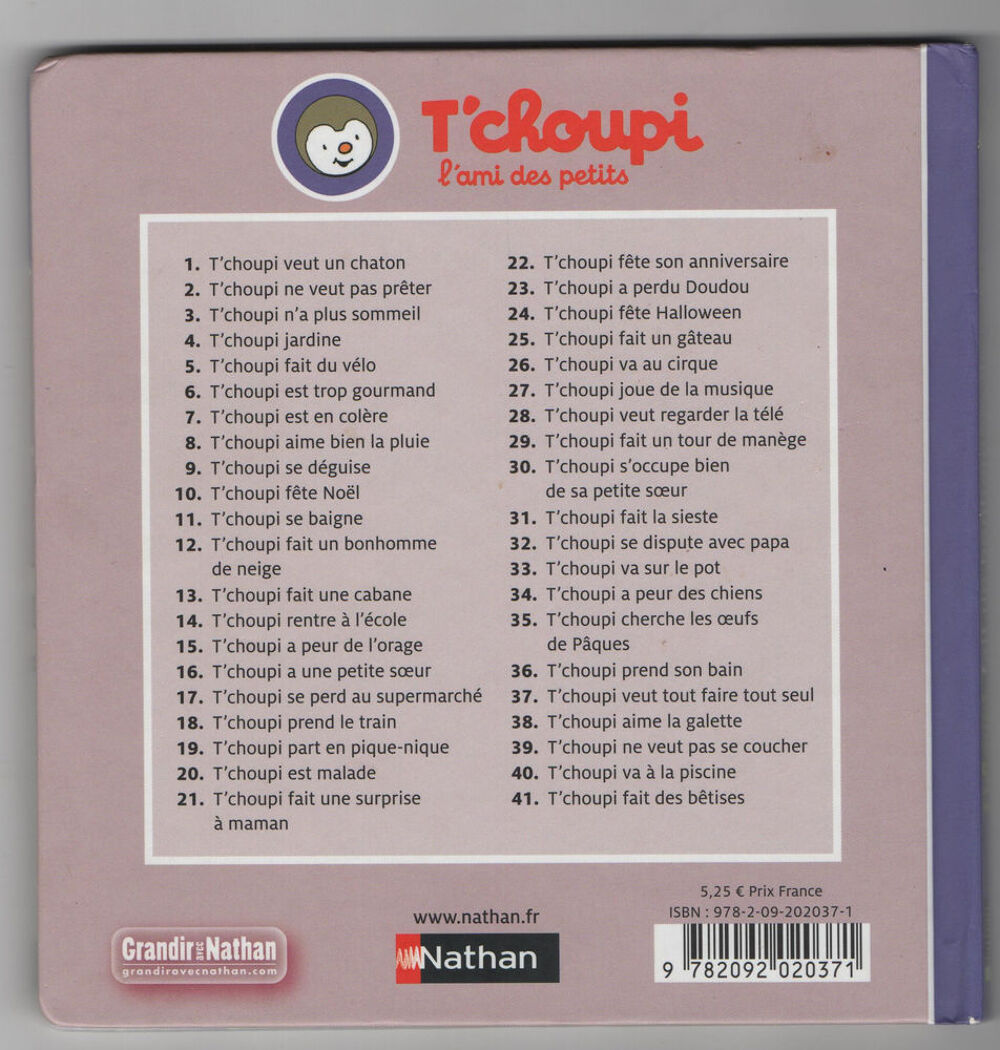 T'choupi fait un bonhomme de neige - Thierry Courtin Livres et BD