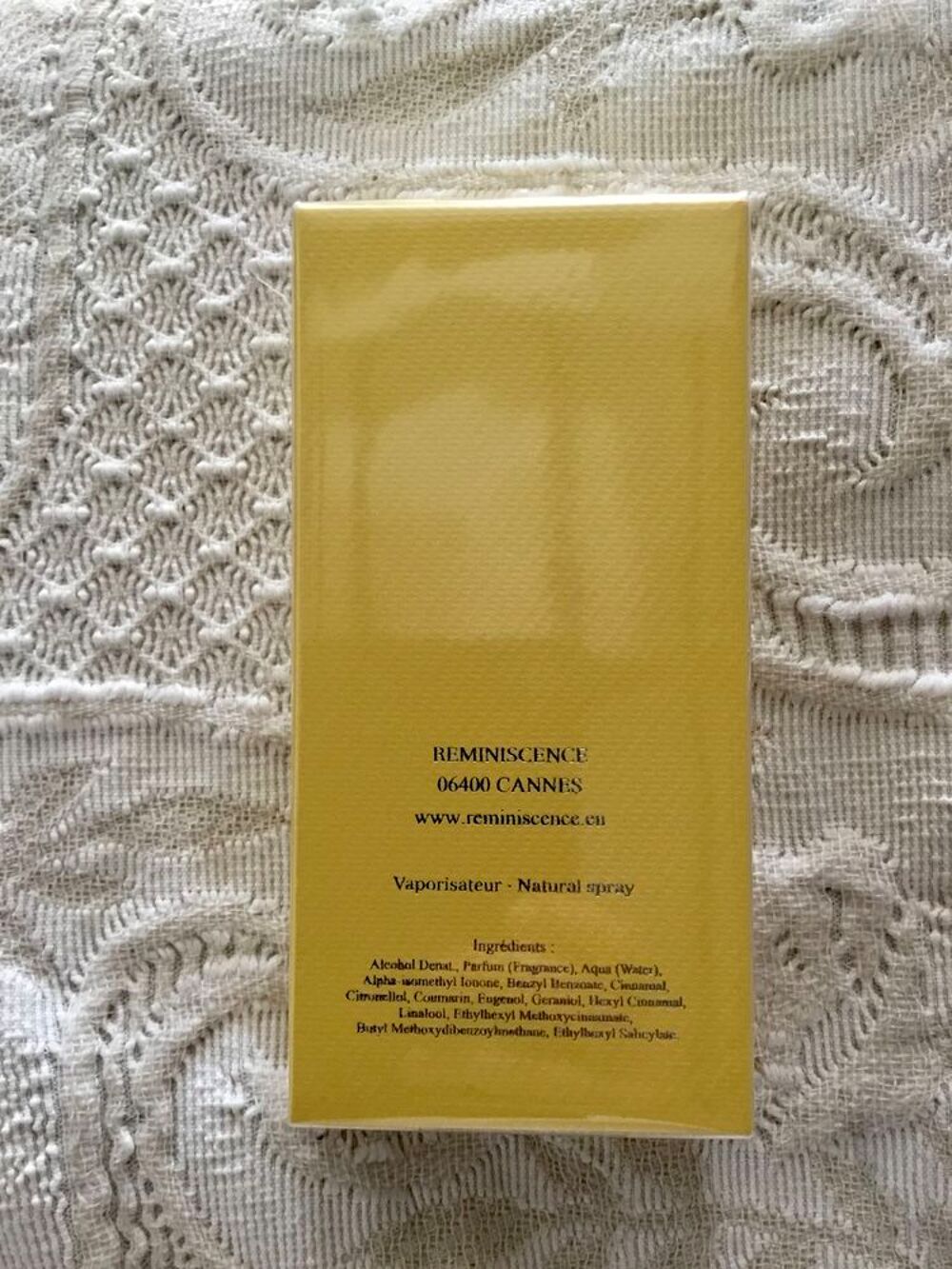 Eau de Toilette Vanille Santal de R&eacute;miniscence, Neuve, 100 ml, Sous Blister Bijoux et montres