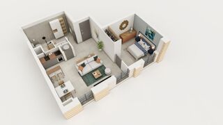  Appartement  vendre 2 pices 45 m