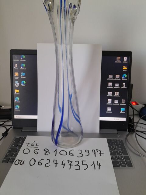 VASE CRISTAL HAUTE 40 CM téléphoner au : 0627473514 Jarnac (16)
