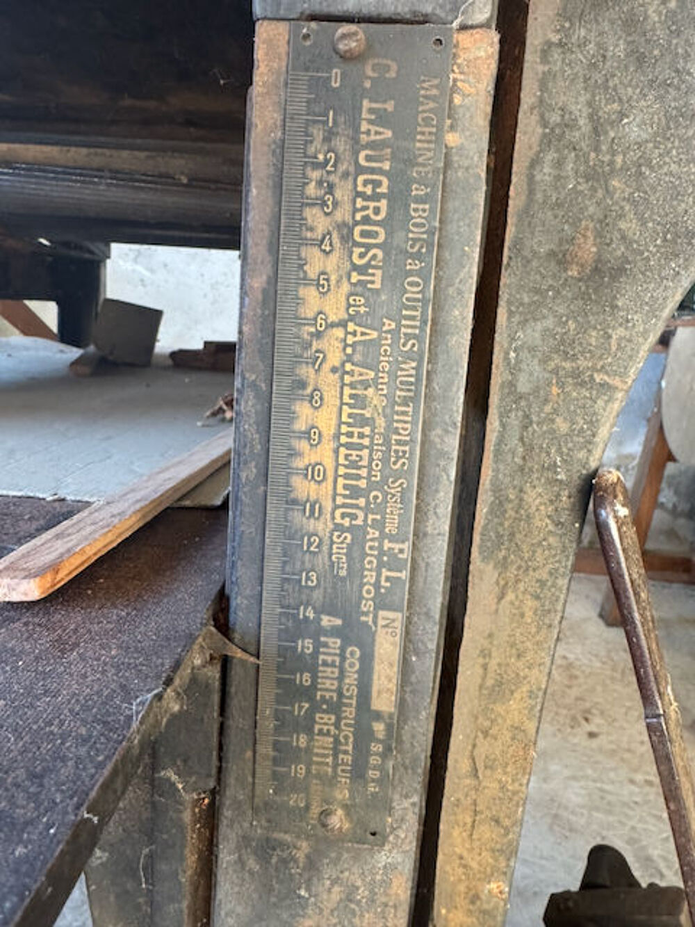 Rare machine &agrave; bois C. Laugrost &amp; Allheilig ? Syst&egrave;me F.L. ? Bricolage