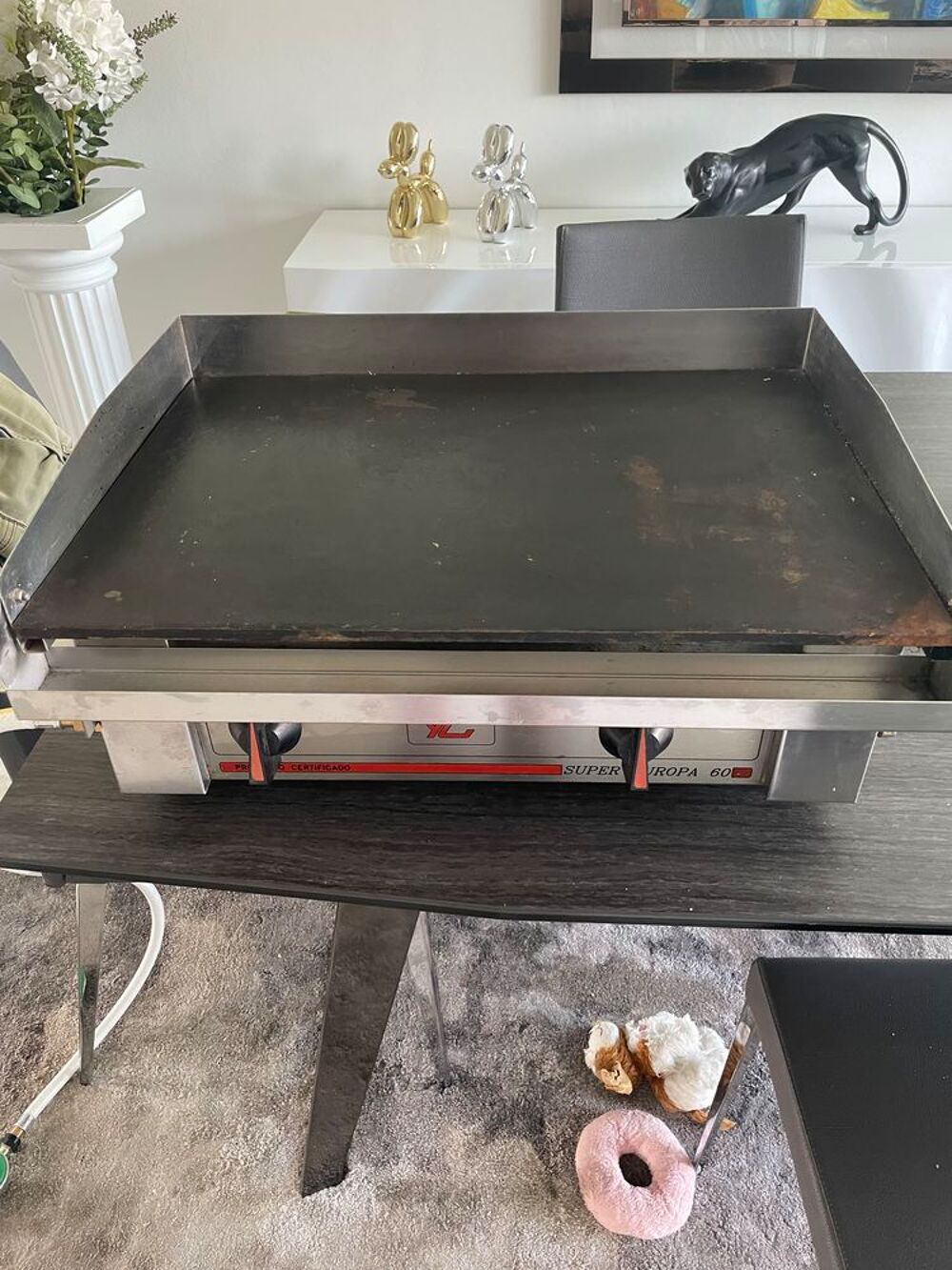 Planchat parfait &eacute;tat au gaz Plaque acier tout inox Electroménager