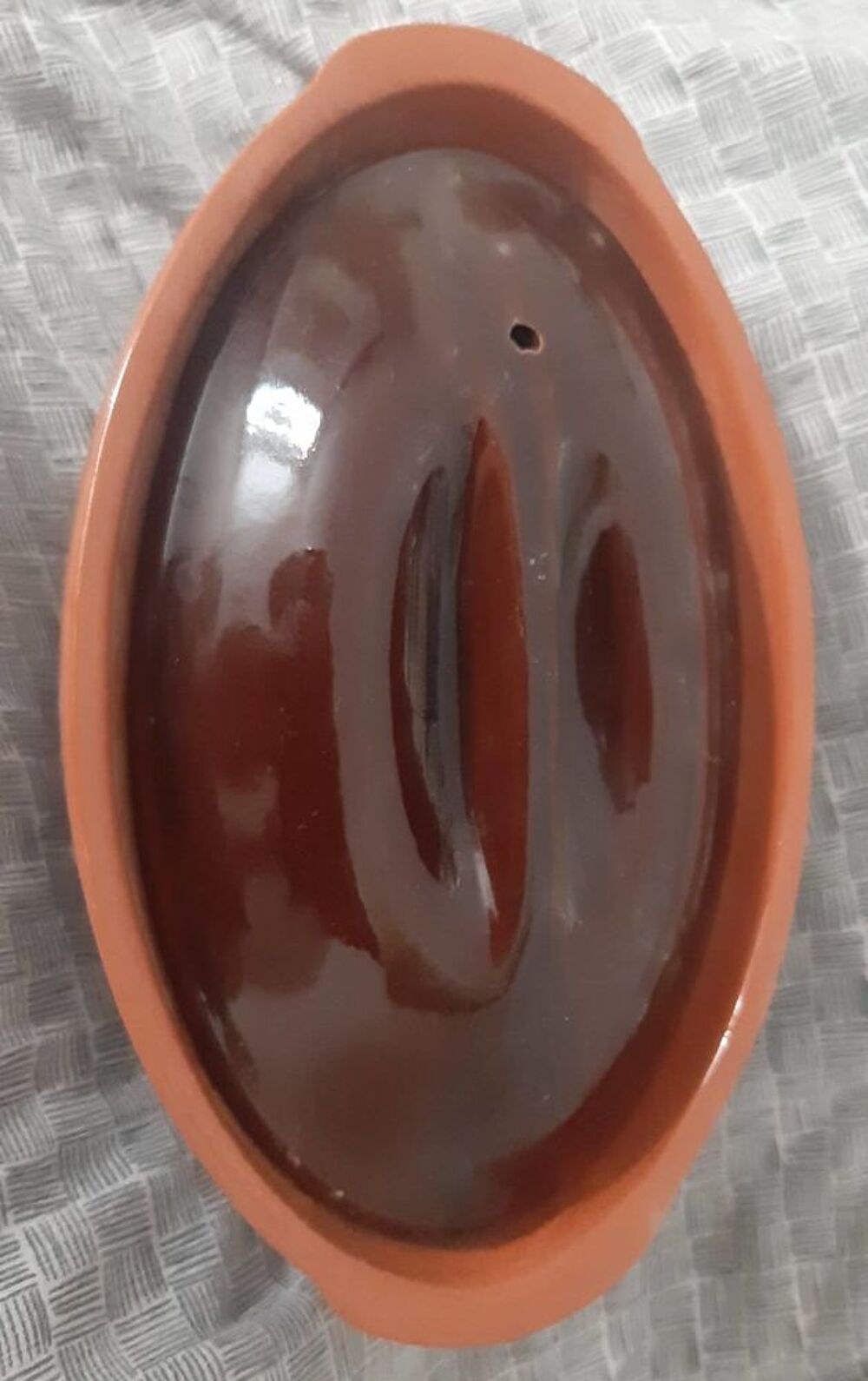 Grande terrine ovale marron Décoration