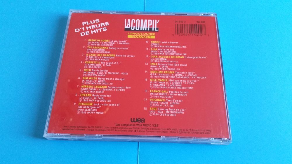 LA COMPIL CD et vinyles