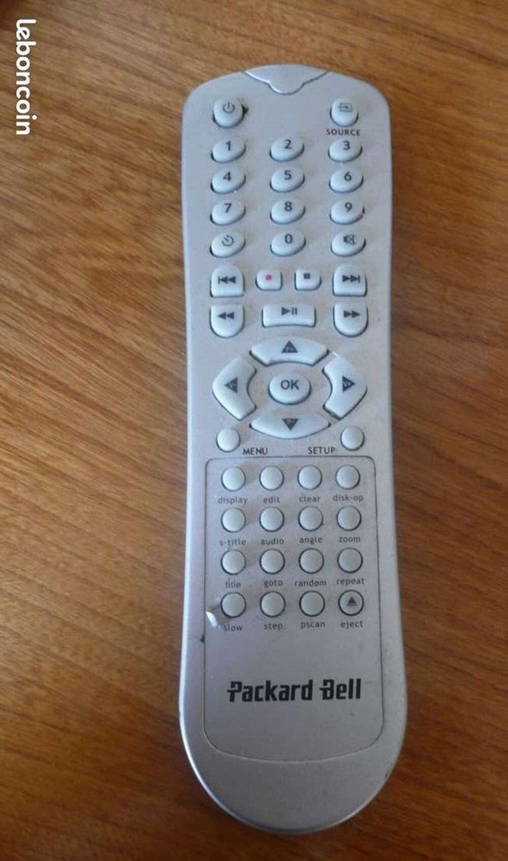 T&eacute;l&eacute;commande packard bell DVD TV Photos/Video/TV