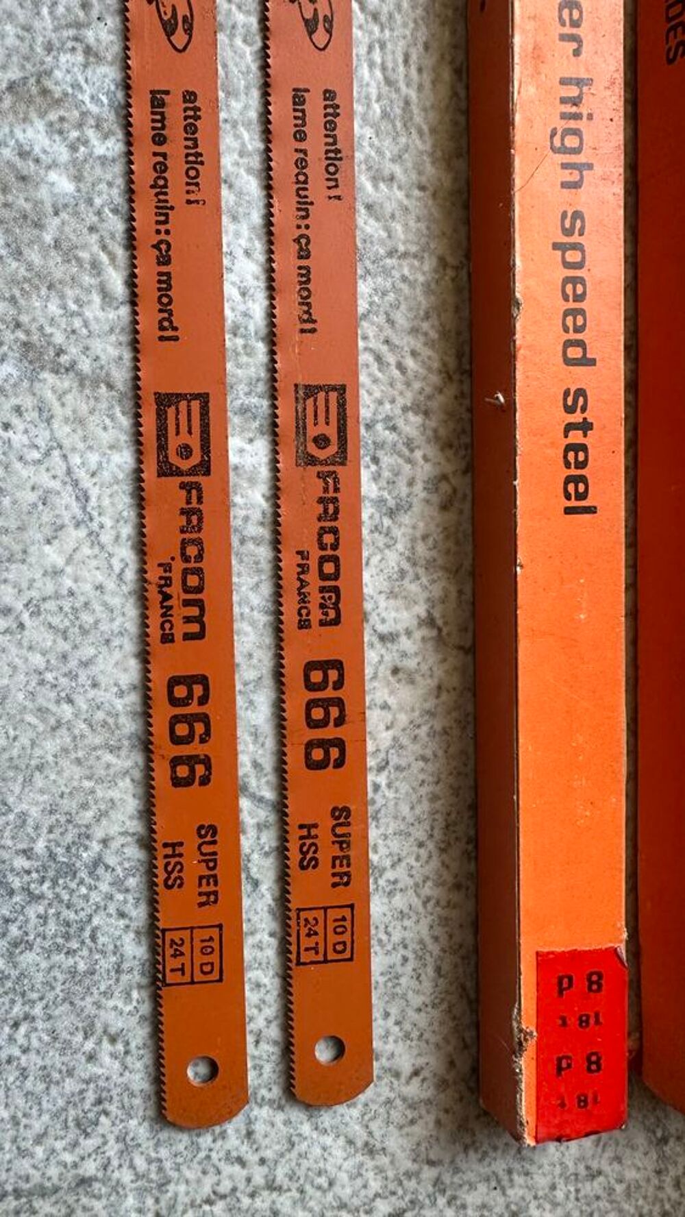 Lames de scies &agrave; m&eacute;taux Facom Bricolage