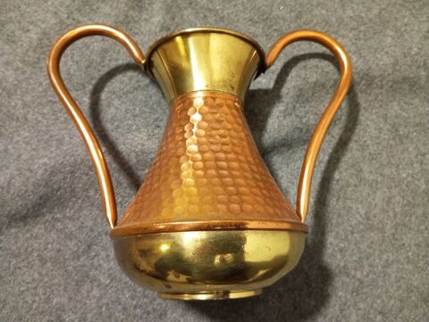 Vase Amphore Laiton Et Cuivre Poinçon Le cellier Villedieu 15 Toul (54)