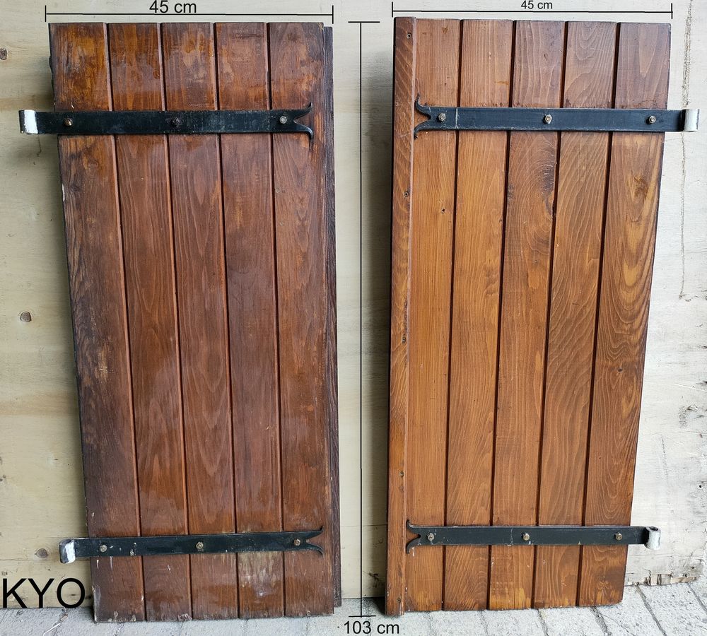 Volets battants bois, largeur 45 x hauteur 103 cm Bricolage
