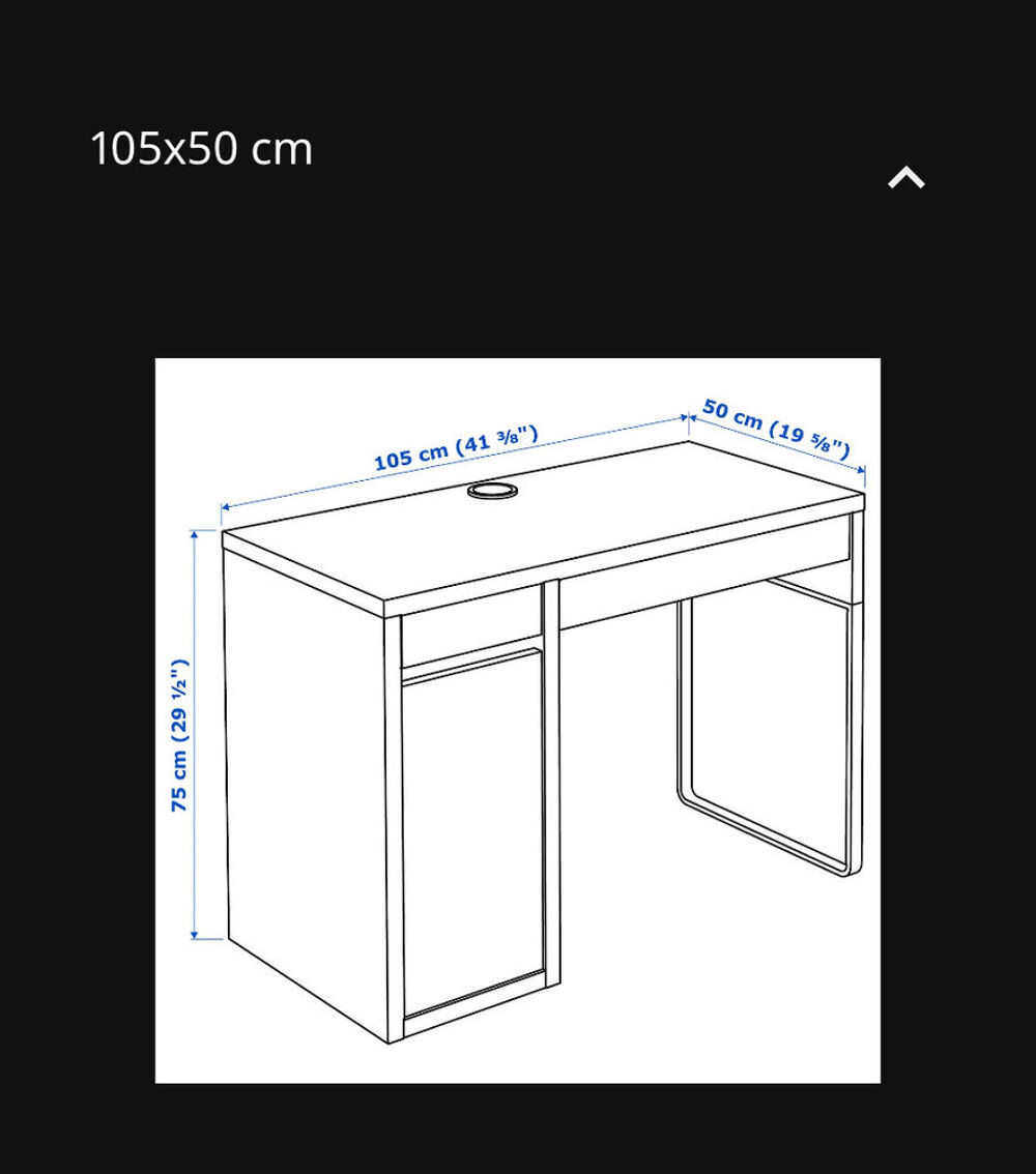 bureau noir IKEA Meubles