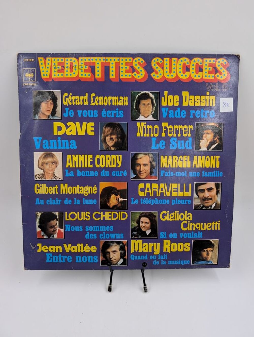 Vinyle 33 tours Vedettes Succ&egrave;s Vol. 5 (G&eacute;rard Lenorman...) CD et vinyles