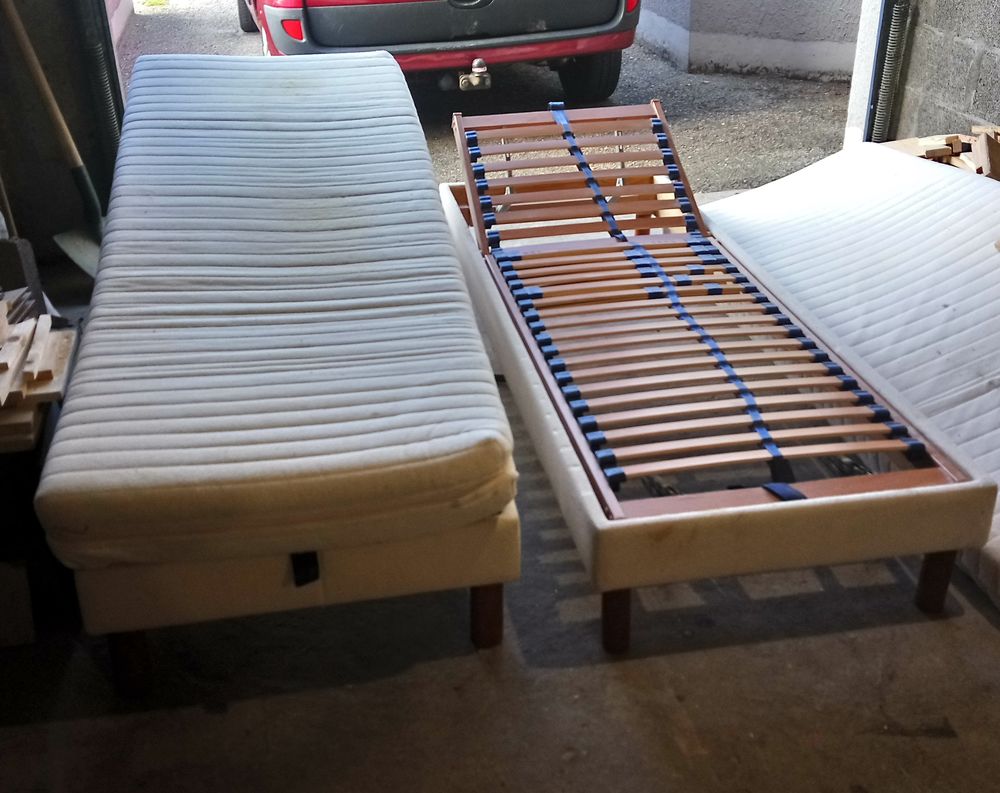 lits 70x190 deux unit&eacute;s Meubles