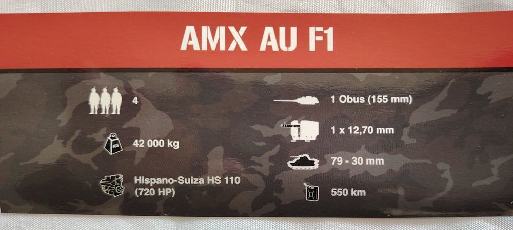 Char AMX AU F-1 Canjuers France 3e r&eacute;giment d'artillerie 