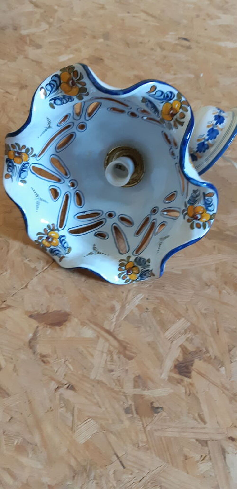 LUSTRE en FAIENCE Décoration