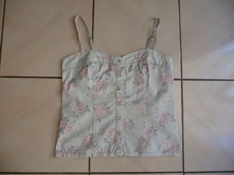 Bustier bleu gris motifs fleurs PIMKIE 12 Celles-sur-Belle (79)