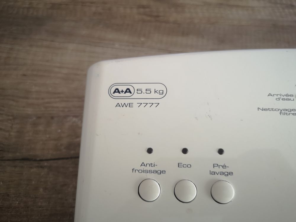 BANDEAU LAVE-LINGE : WHIRLPOOL AWE7777 Electroménager
