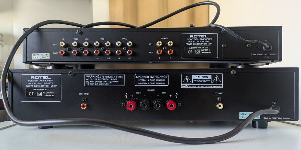 ensemble pr&eacute;ampli et ampli Rotel RC971/RB971 Audio et hifi