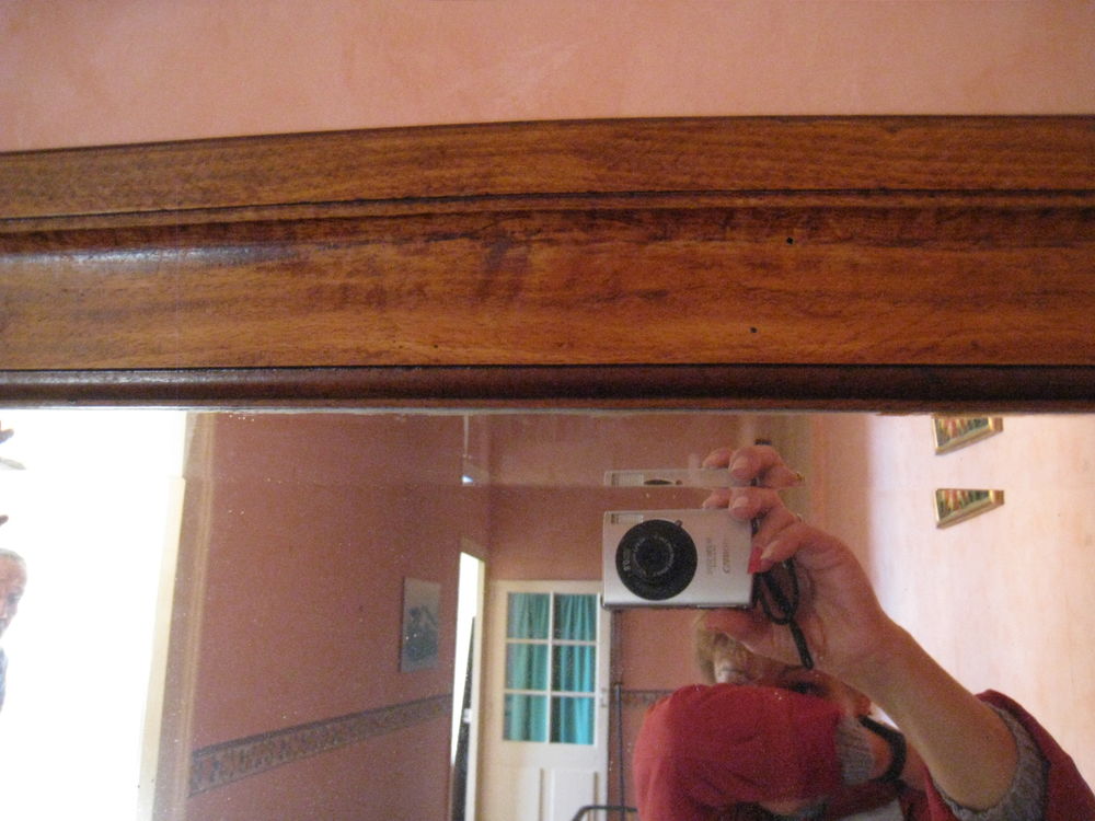 Miroir 18 ieme au mercure biseaut&eacute; Décoration