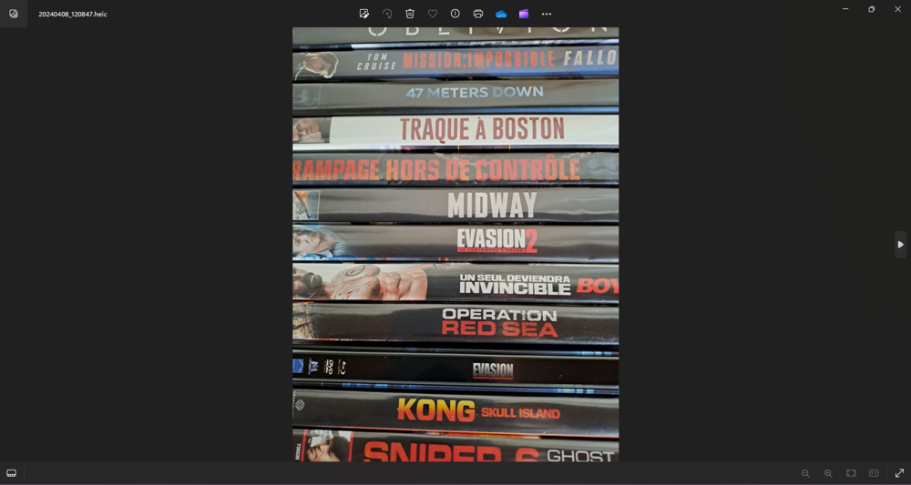 1 euro l'article DVD et blu-ray