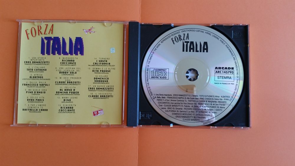 FORZA ITALIA CD et vinyles