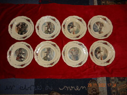 8 assiettes Sarreguemines 70 Ruelisheim (68)
