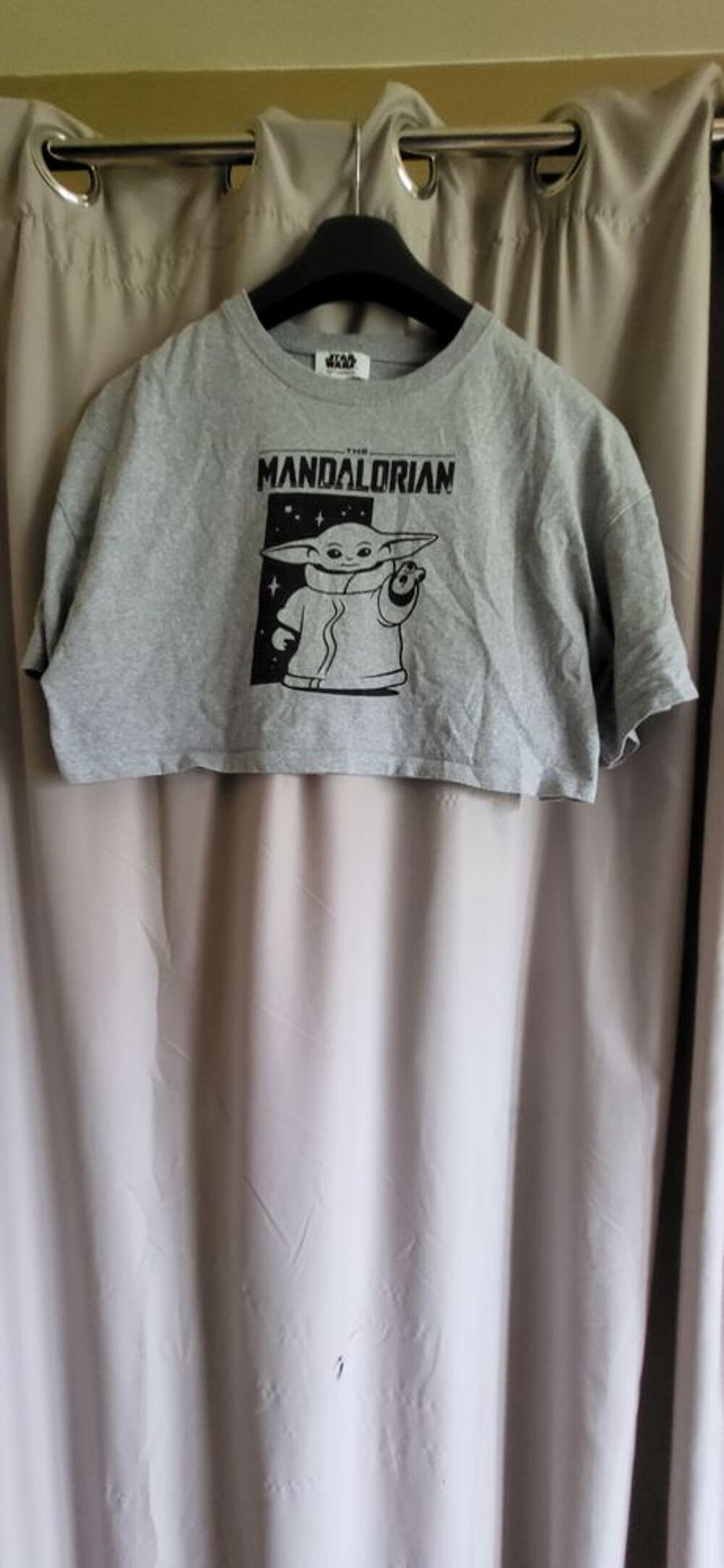 Tops t-shirt Mandalorian the child b&eacute;b&eacute; Yoda Star Wars Femme Vtements