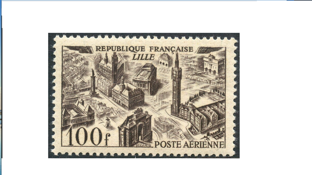 timbre LILLE 100 fr 