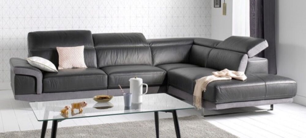 Canap&eacute; angle cuir Meubles