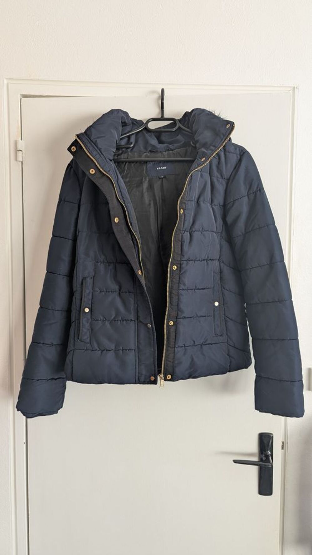 Blouson hiver bleu femme Vêtements