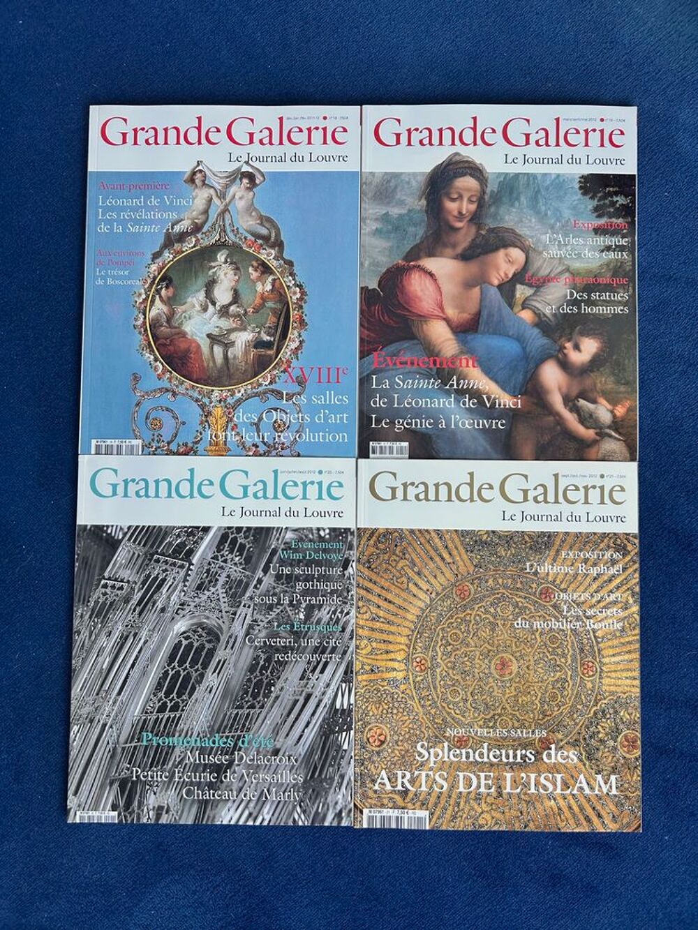 GRANDE GALERIE, LE JOURNAL DU LOUVRE premiers num&eacute;ros Livres et BD