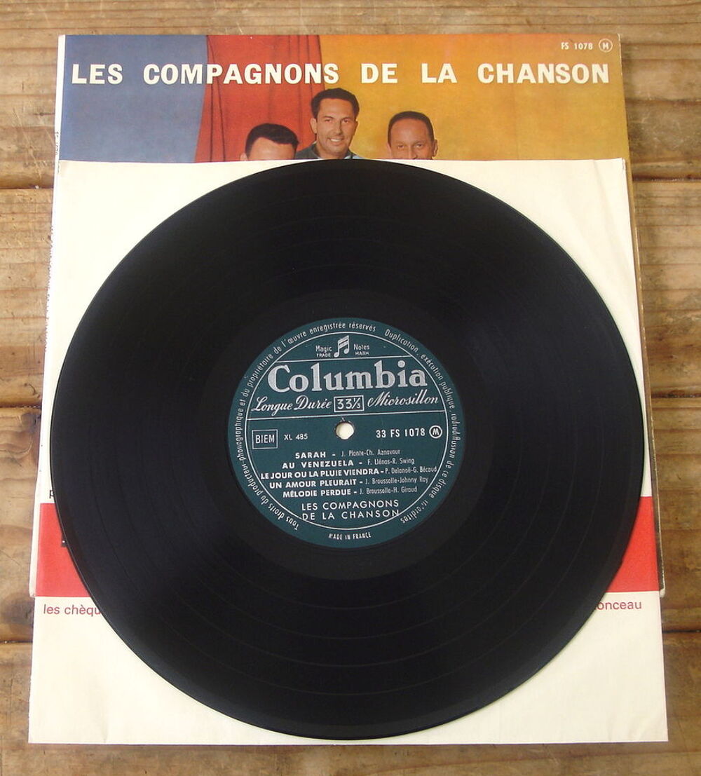 LES COMPAGNONS DE LA CHANSON - 33t / 25cm - GONDOLIER - 1958 CD et vinyles