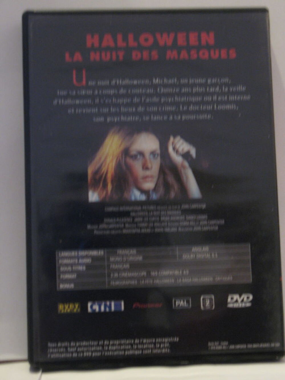 la nuit des masques DVD et blu-ray
