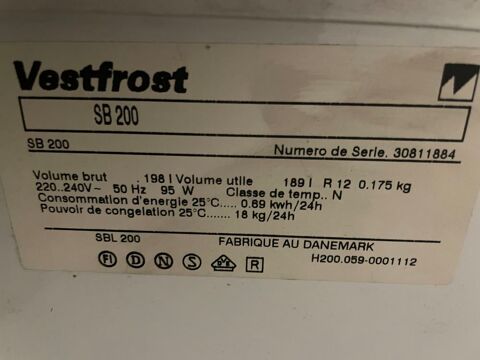congelateur professionnel VESTFROST Caissargues (30)