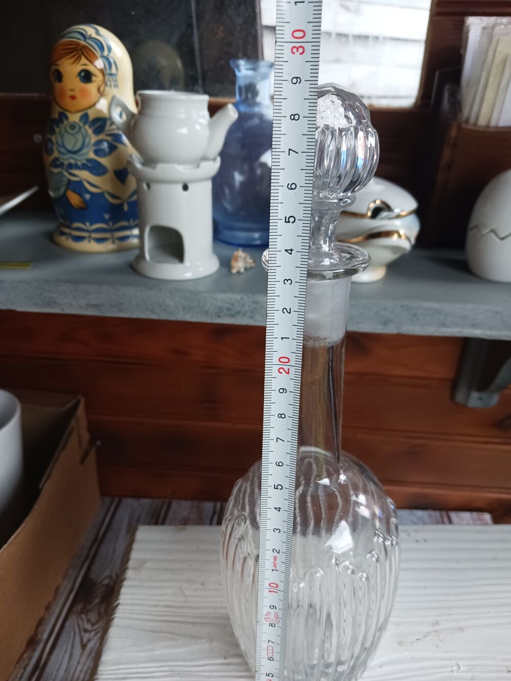 Carafe &Eacute;l&eacute;gante en Verre Transparent avec Bouchon 